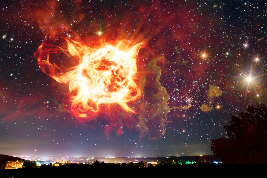 Estrela Apresenta Indícios de Dupla Explosão, Desafiando a Ciência no vasto e enigmático