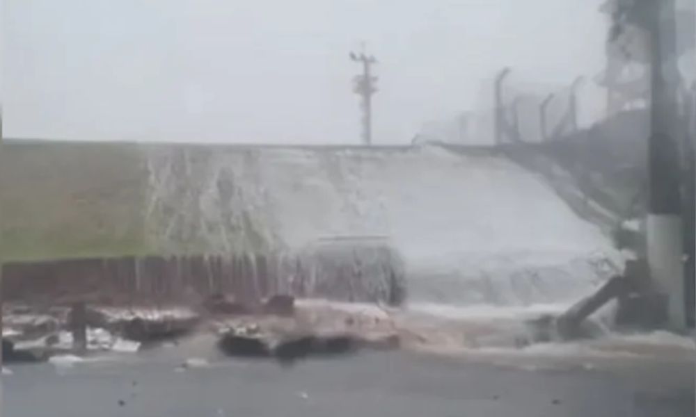 Muro do Aeroporto de Congonhas Cede Após Temporal Intenso em São Paulo